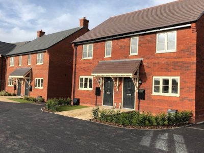 Homes at the Wheatpieces site in Tewkesbury